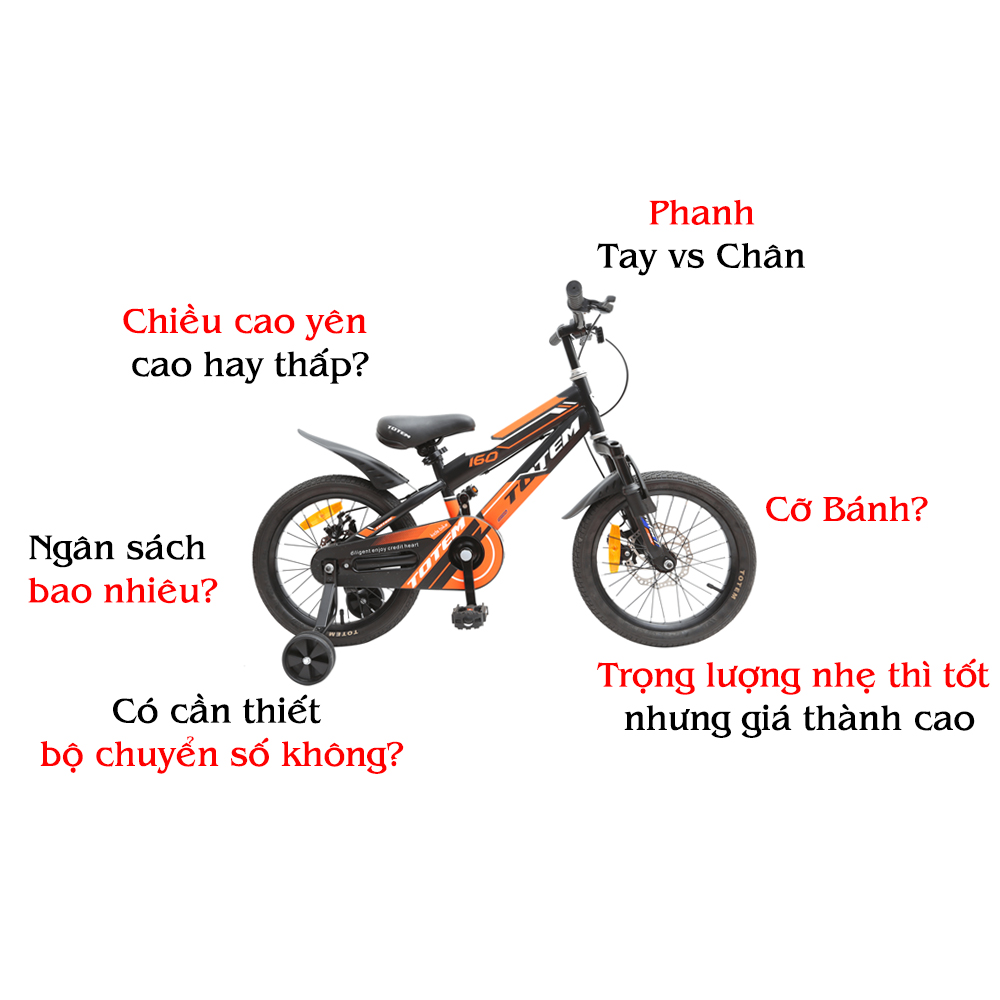 kinh nghiệm mua xe đạp trẻ em